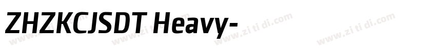 ZHZKCJSDT Heavy字体转换